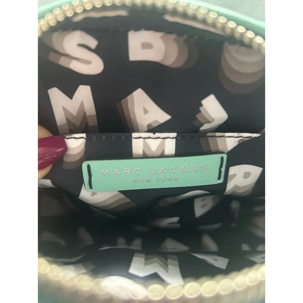 Marc Jacobs Playback Layers‎ Mint Green Logo Crossbody Bag #419